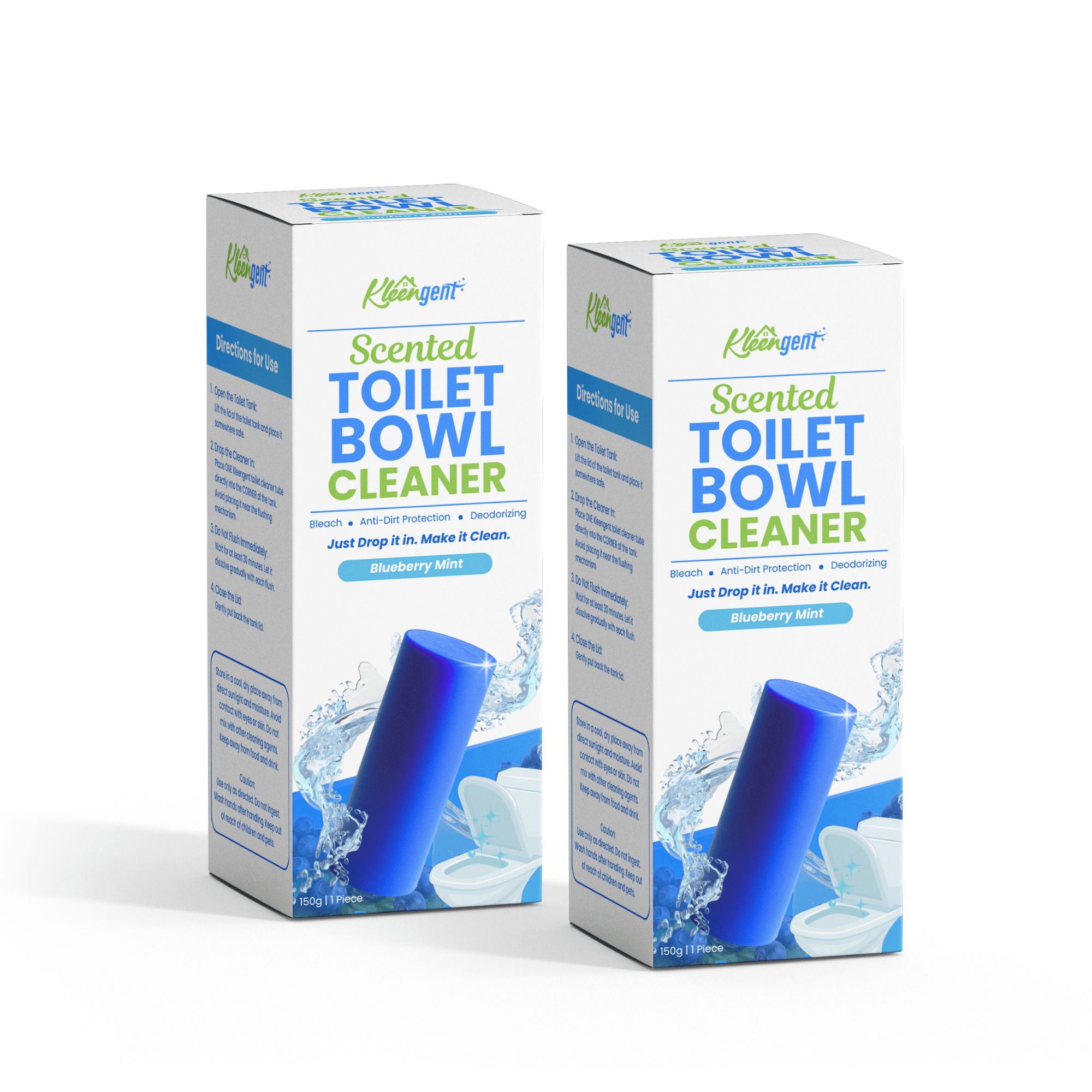 Kleengent Toilet Bowl Cleaner All Scents Scented Bleach for Fresh Flush 150g