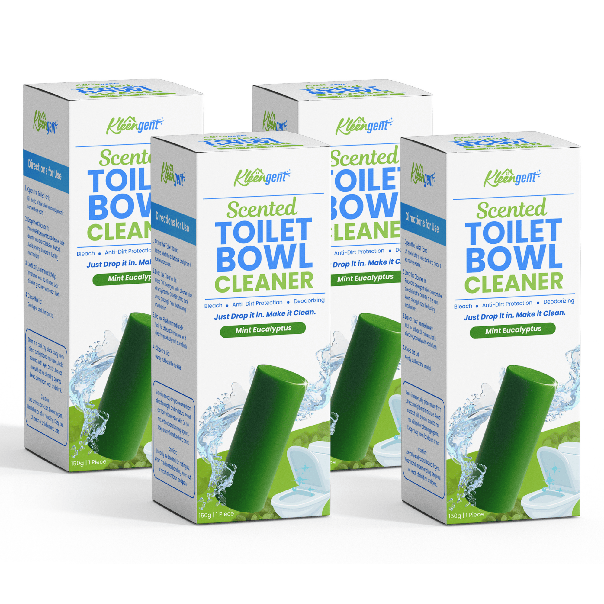 Kleengent Toilet Bowl Cleaner All Scents Scented Bleach for Fresh Flush 150g