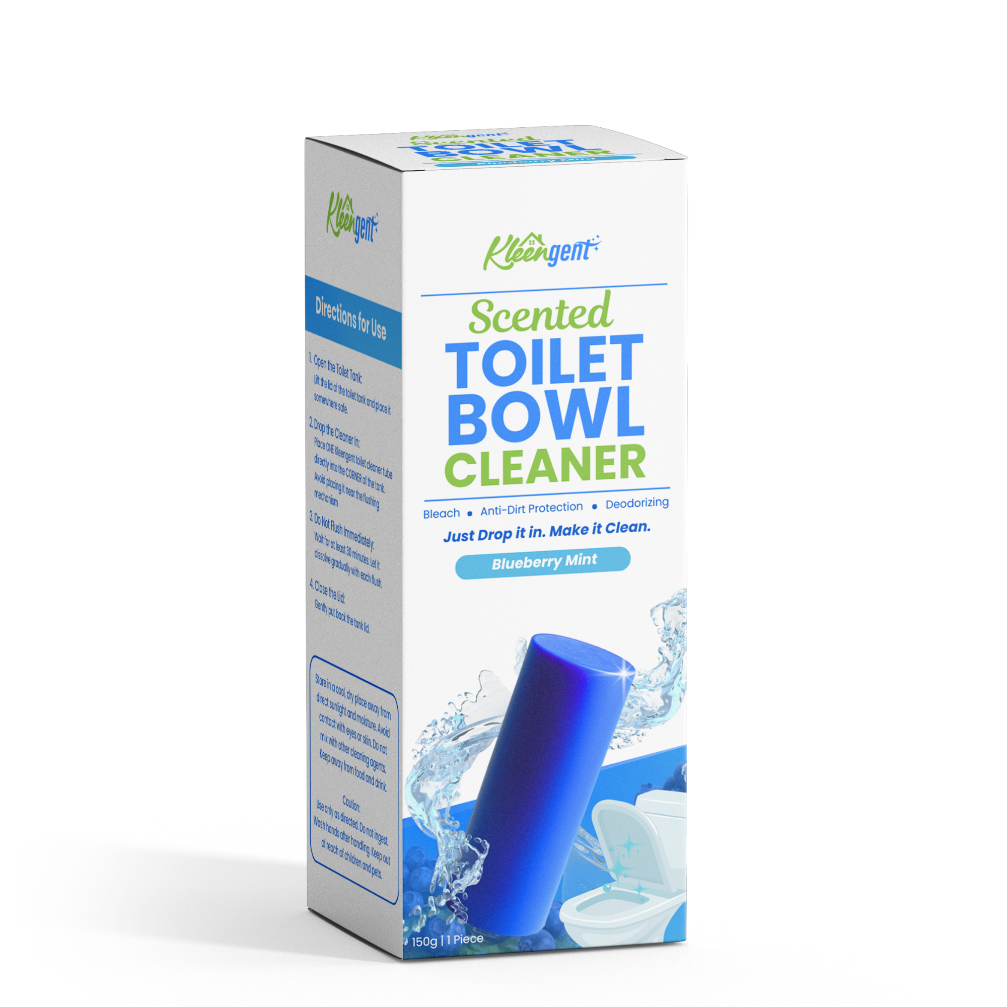 Kleengent Toilet Bowl Cleaner All Scents Scented Bleach for Fresh Flush 150g